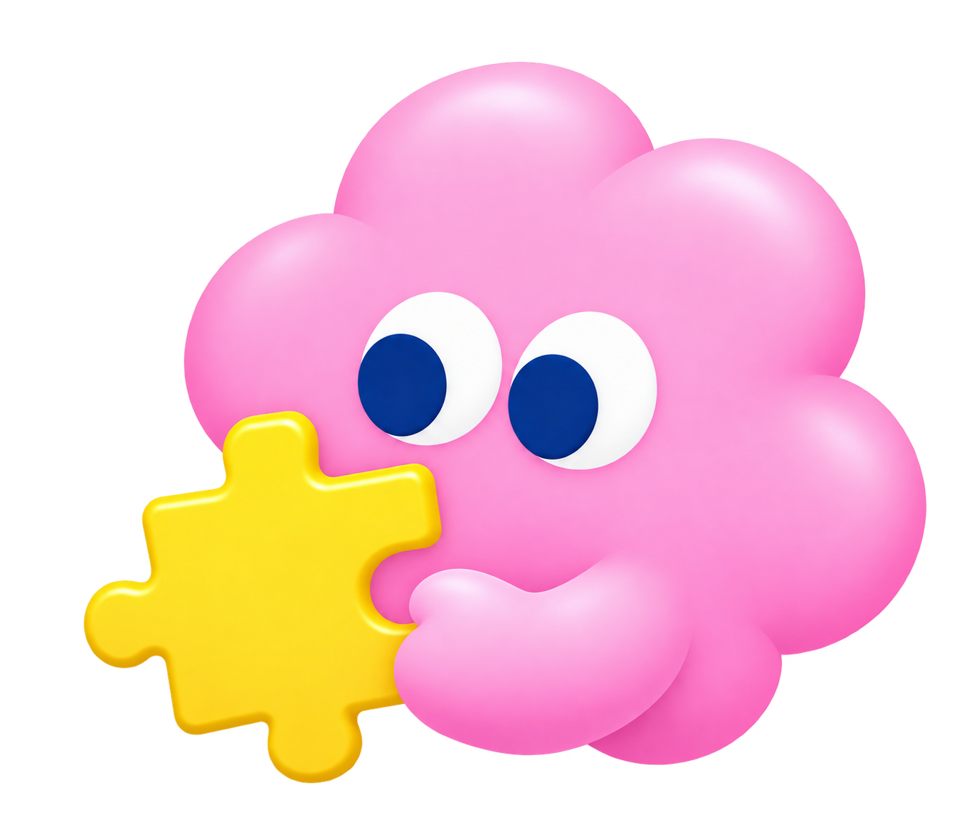 Perf character holding a puzzle piece