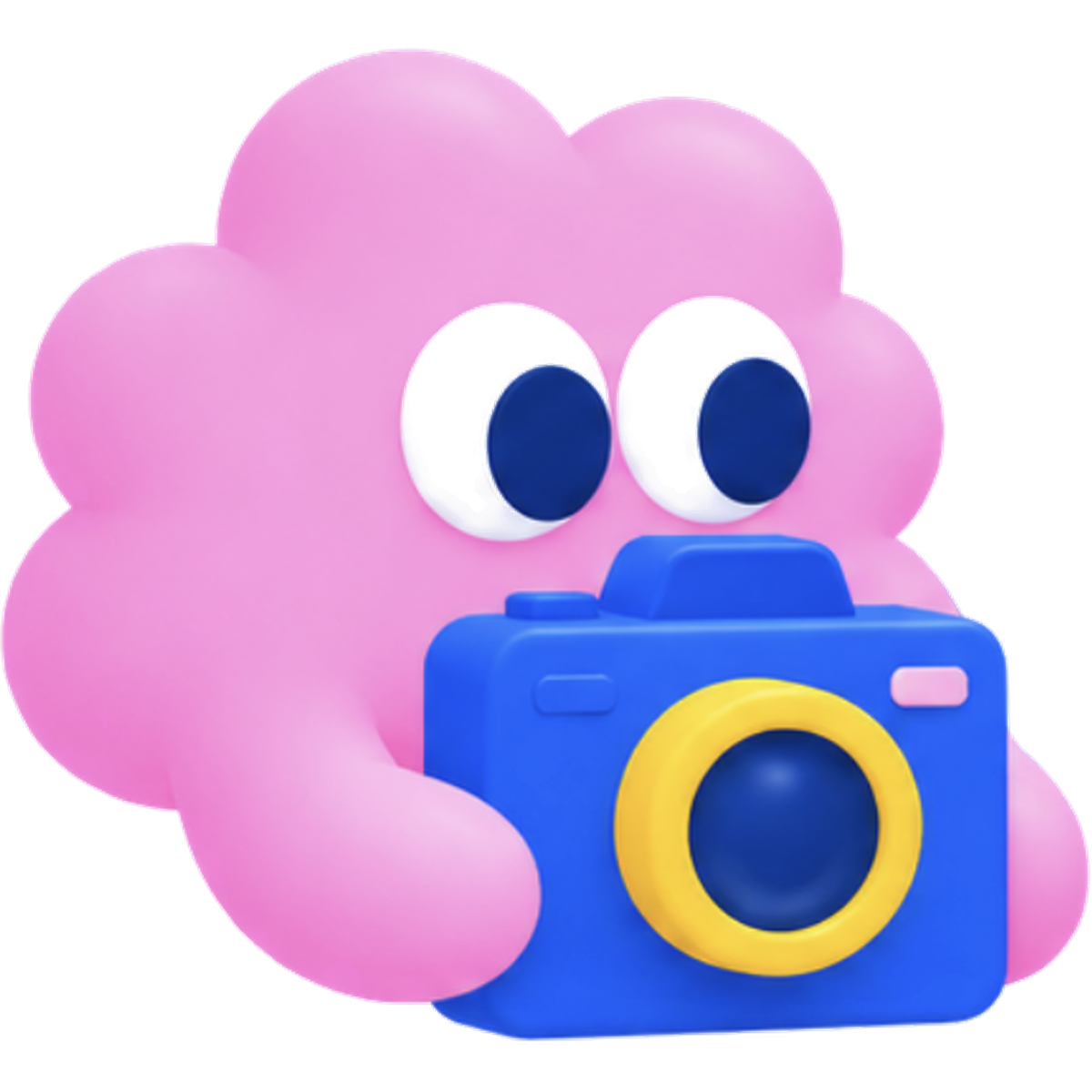 Character holding a camera